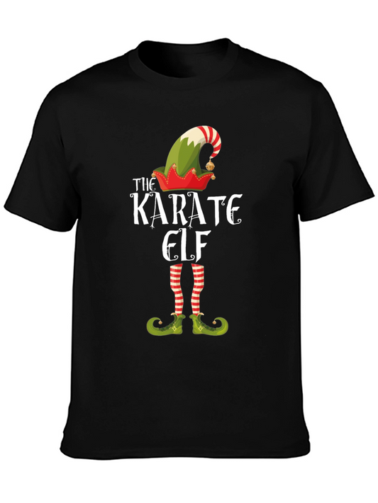 Karate Elf Graphic Tee - Holiday Fun