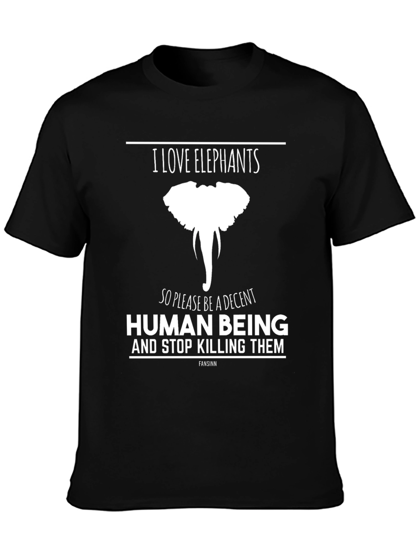 I Love Elephants Graphic Tee - Save the Elephants!