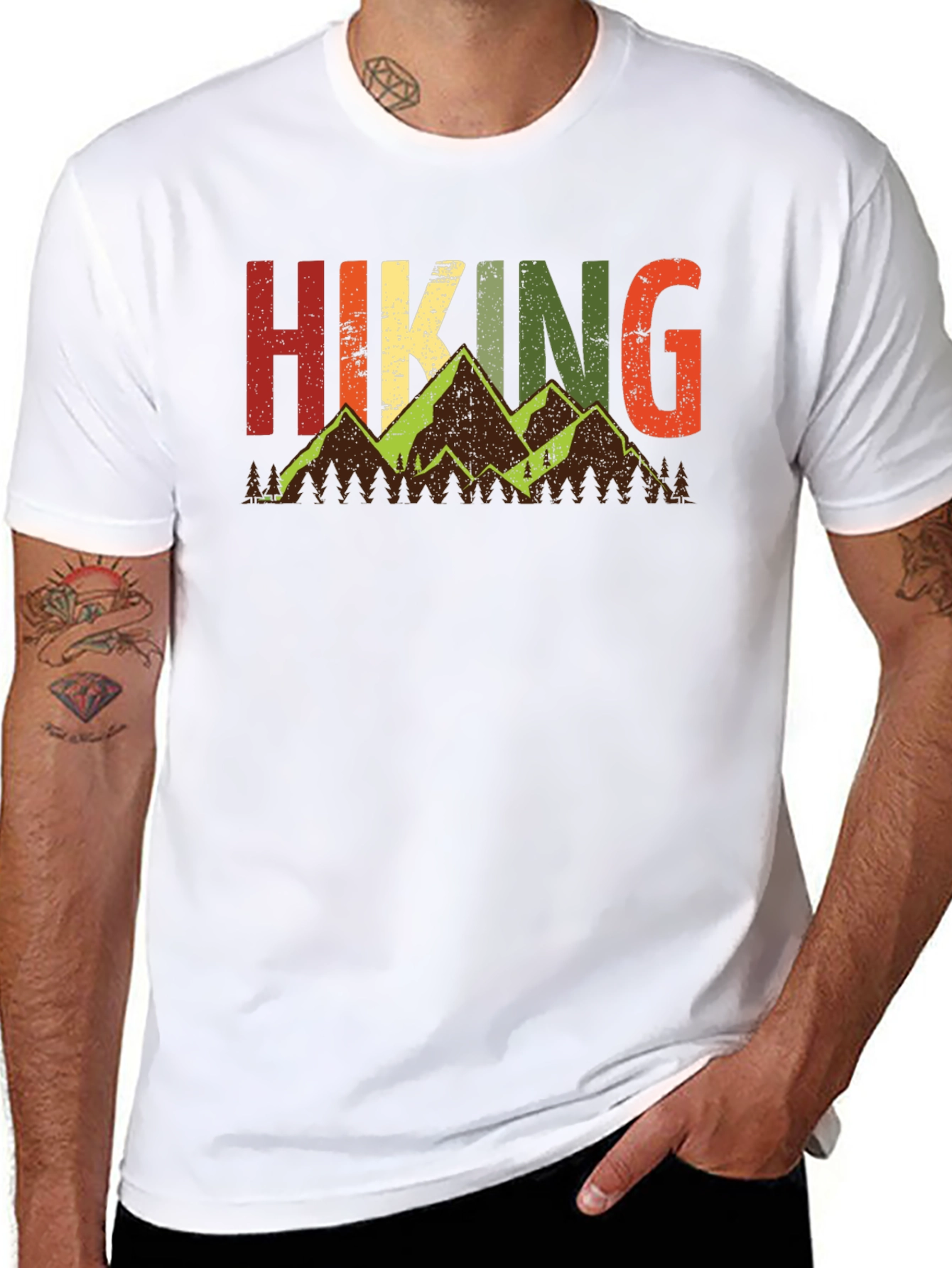 Hiking Mountains Graphic Tee - Adventure Awaits!