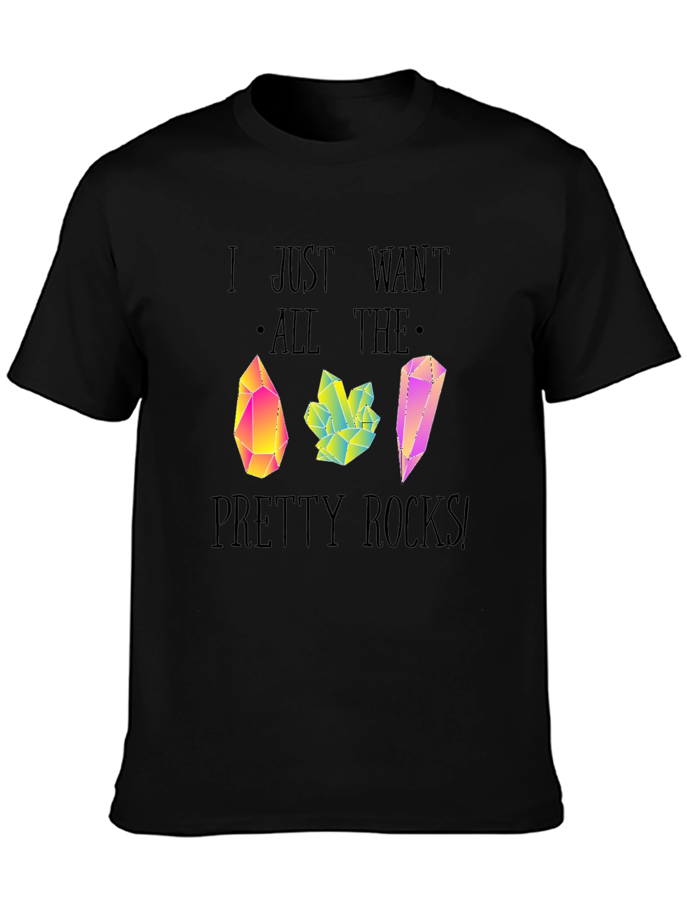 Pretty Rocks T-Shirt - Unique Crystal Graphic Tee