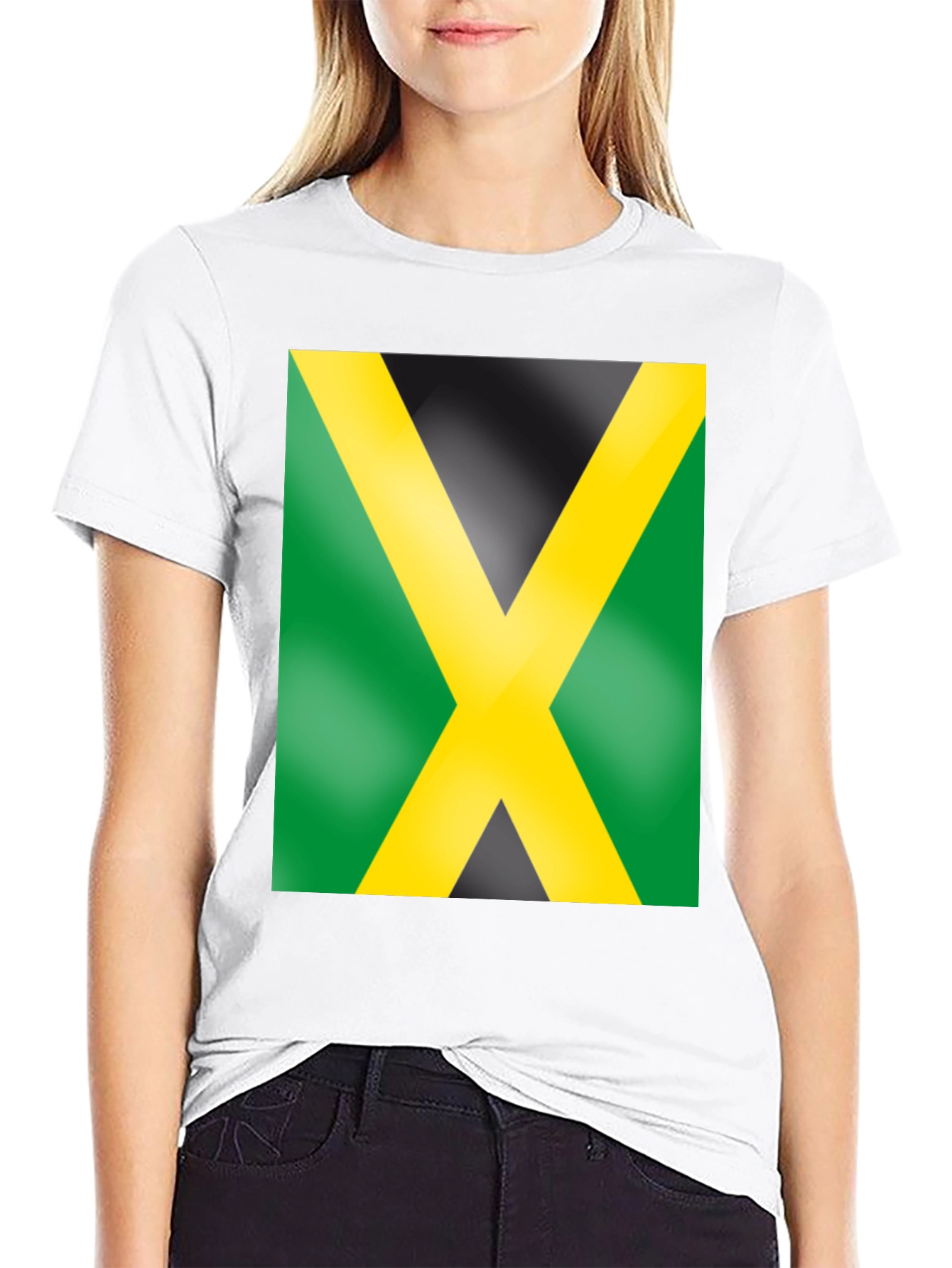 Jamaica Flag Graphic Tee - Black