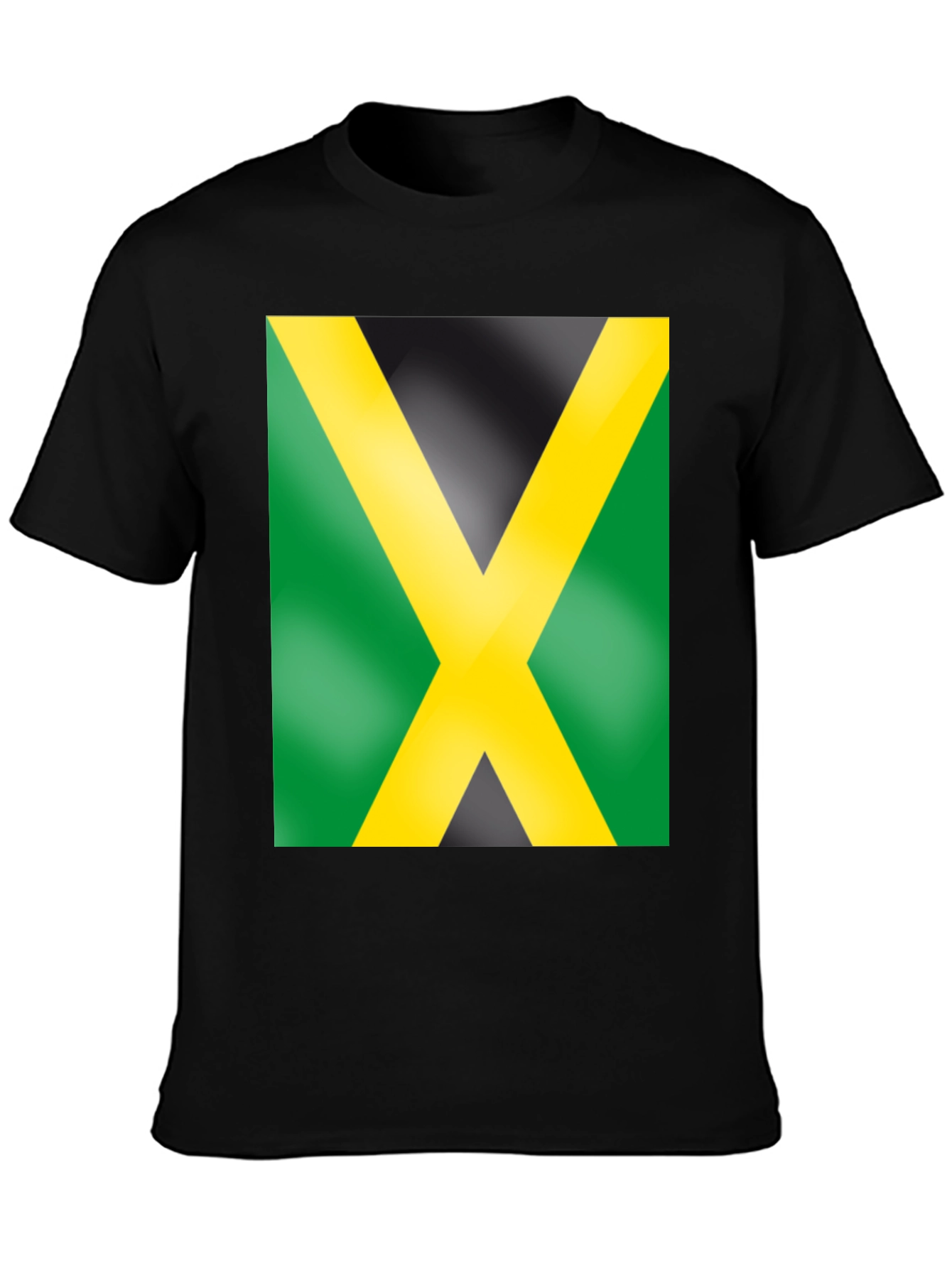 Jamaica Flag Graphic Tee - Black