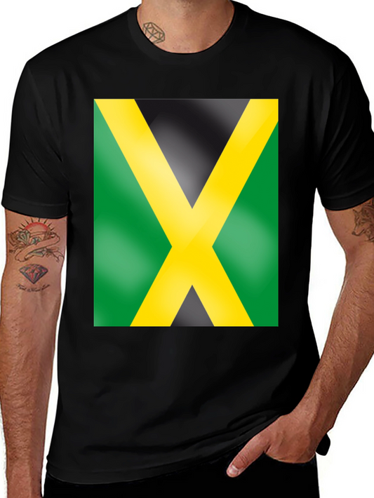 Jamaica Flag Graphic Tee - Black