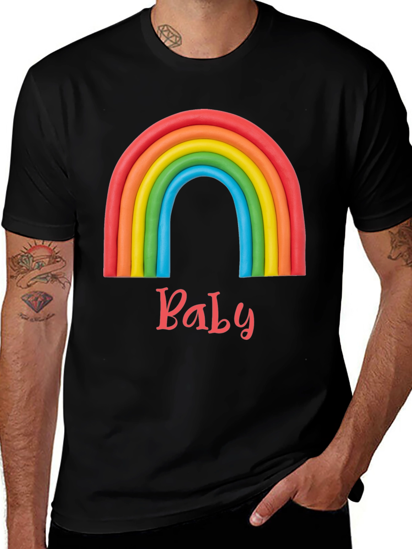Rainbow Baby T-Shirt - Cute Graphic Tee