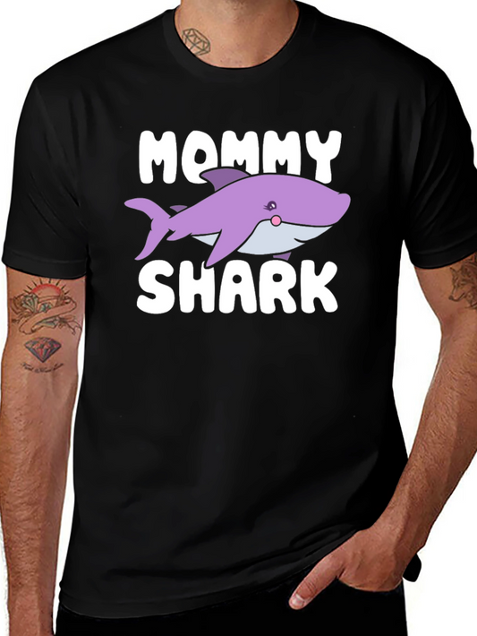 Mommy Shark T-Shirt - Cute Cartoon Shark Design