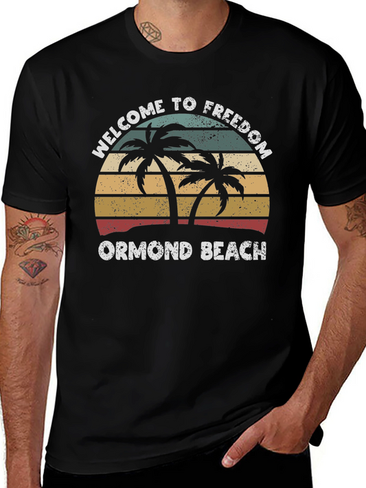 Ormond Beach Vintage Palm Tree T-Shirt