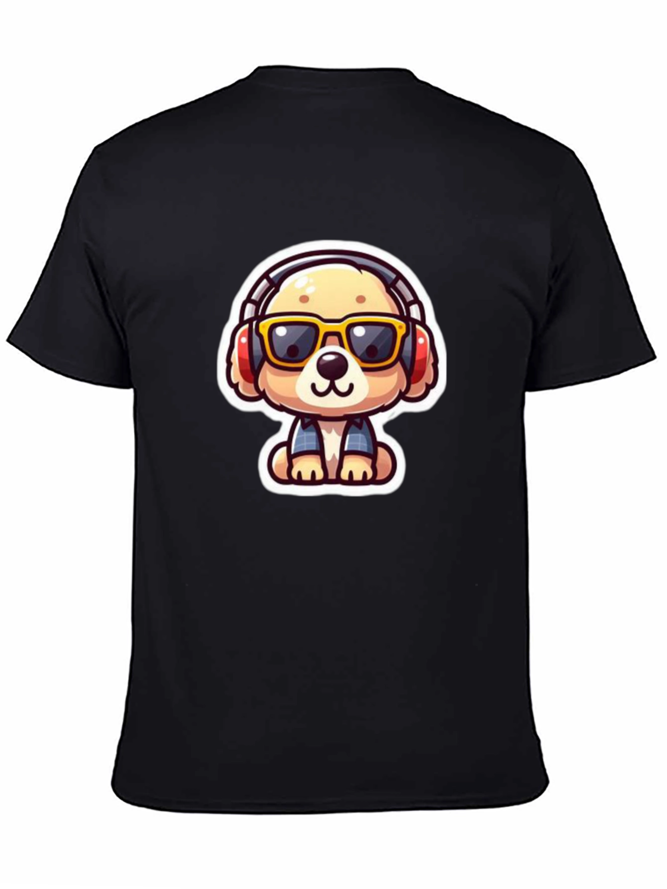 Dog DJ Black T-Shirt