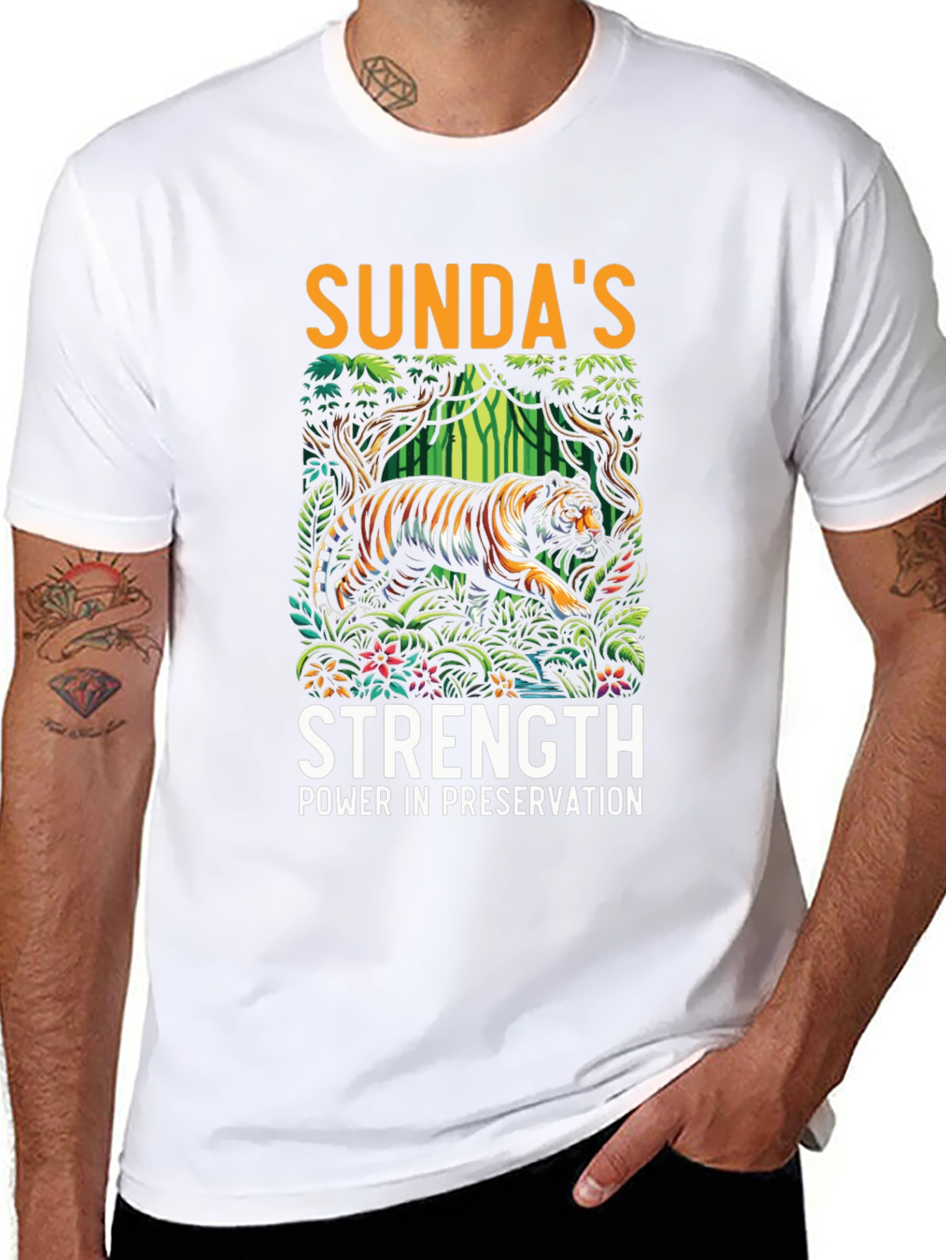 Sundas Strength Tiger Graphic Tee