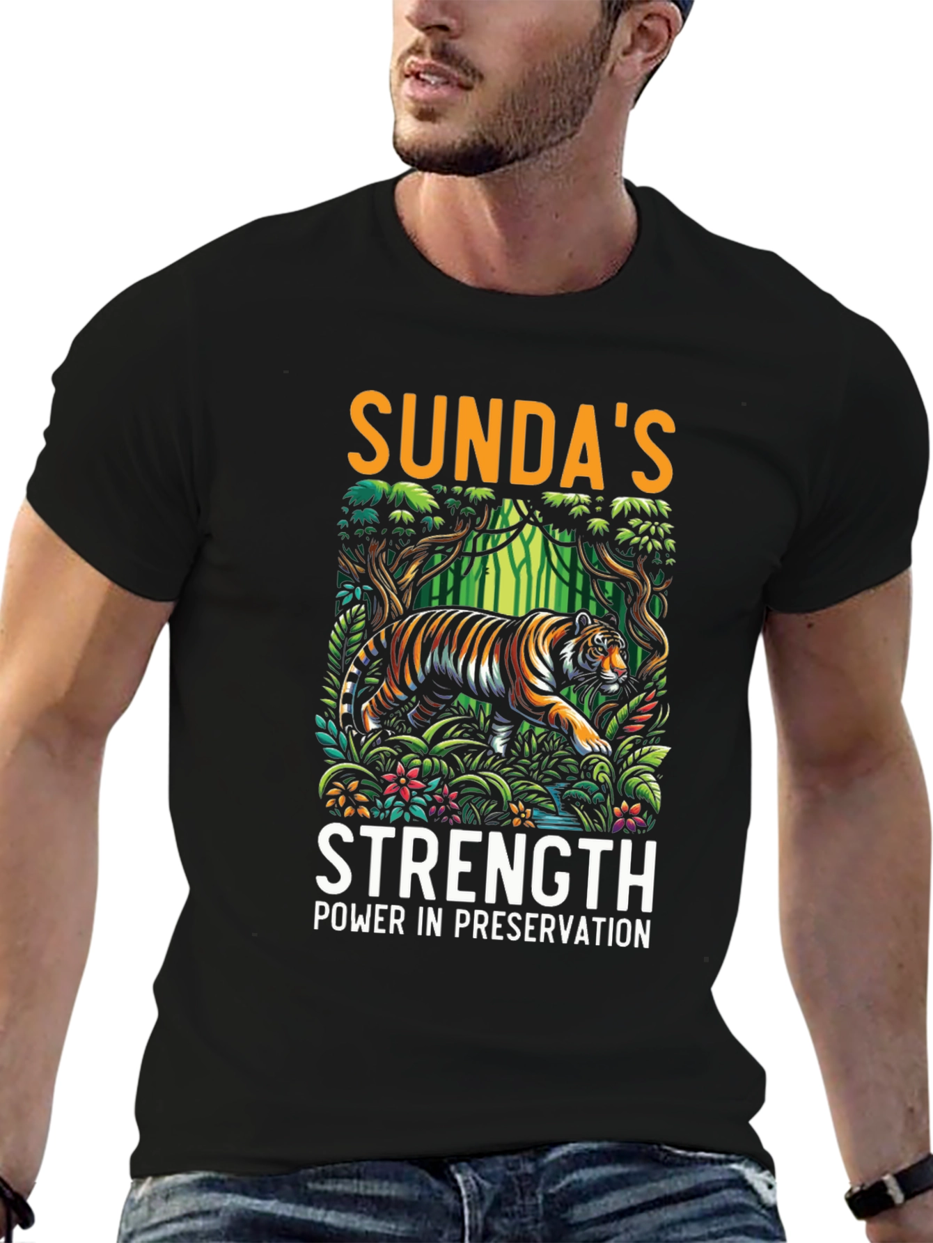 Sundas Strength Tiger Graphic Tee