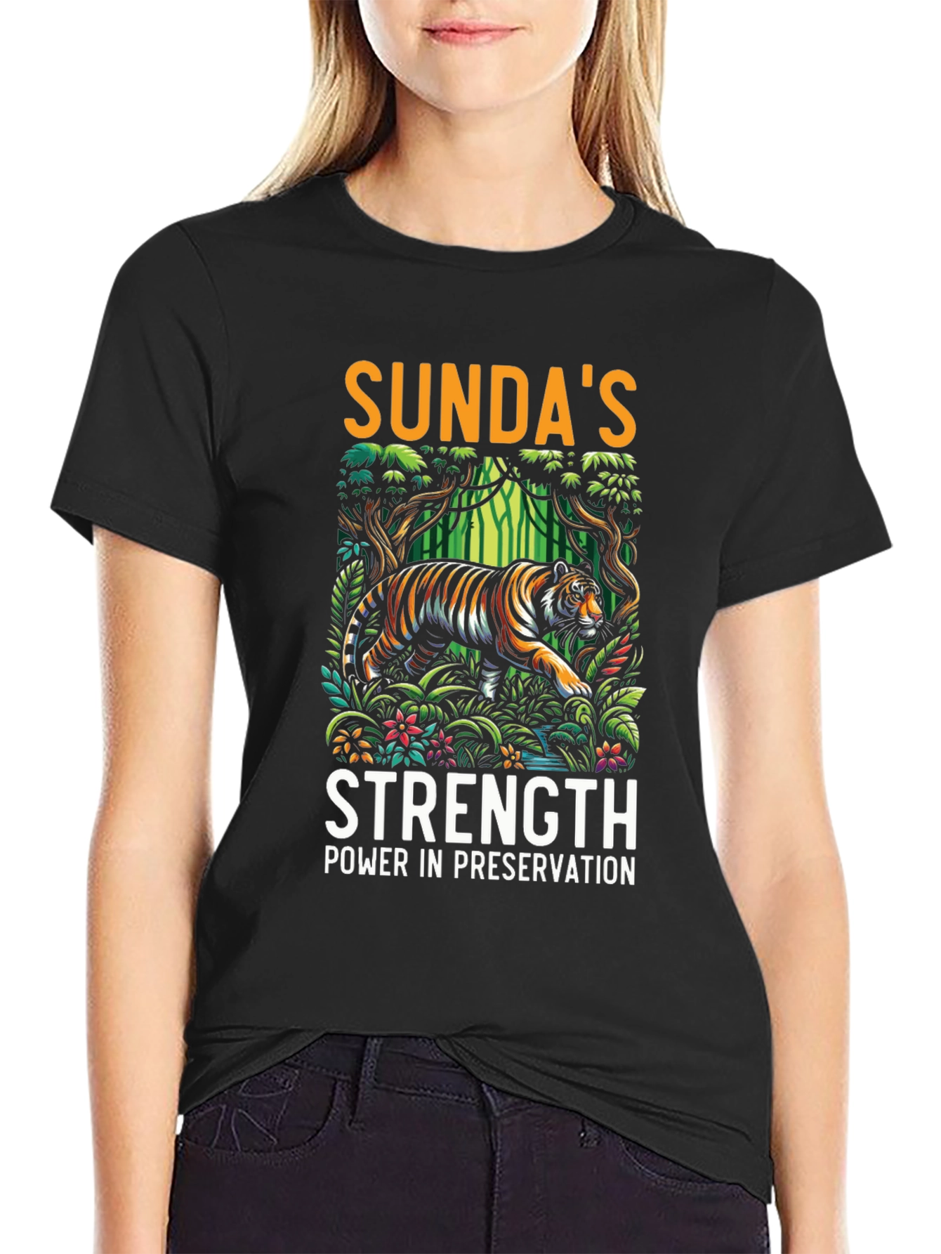 Sundas Strength Tiger Graphic Tee