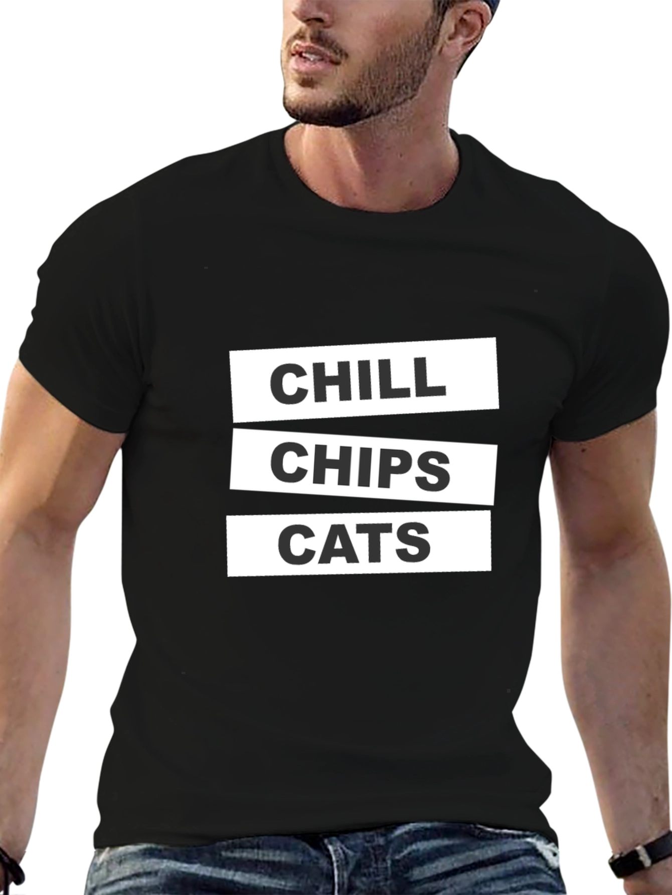 Chill Chips Cats Graphic Tee