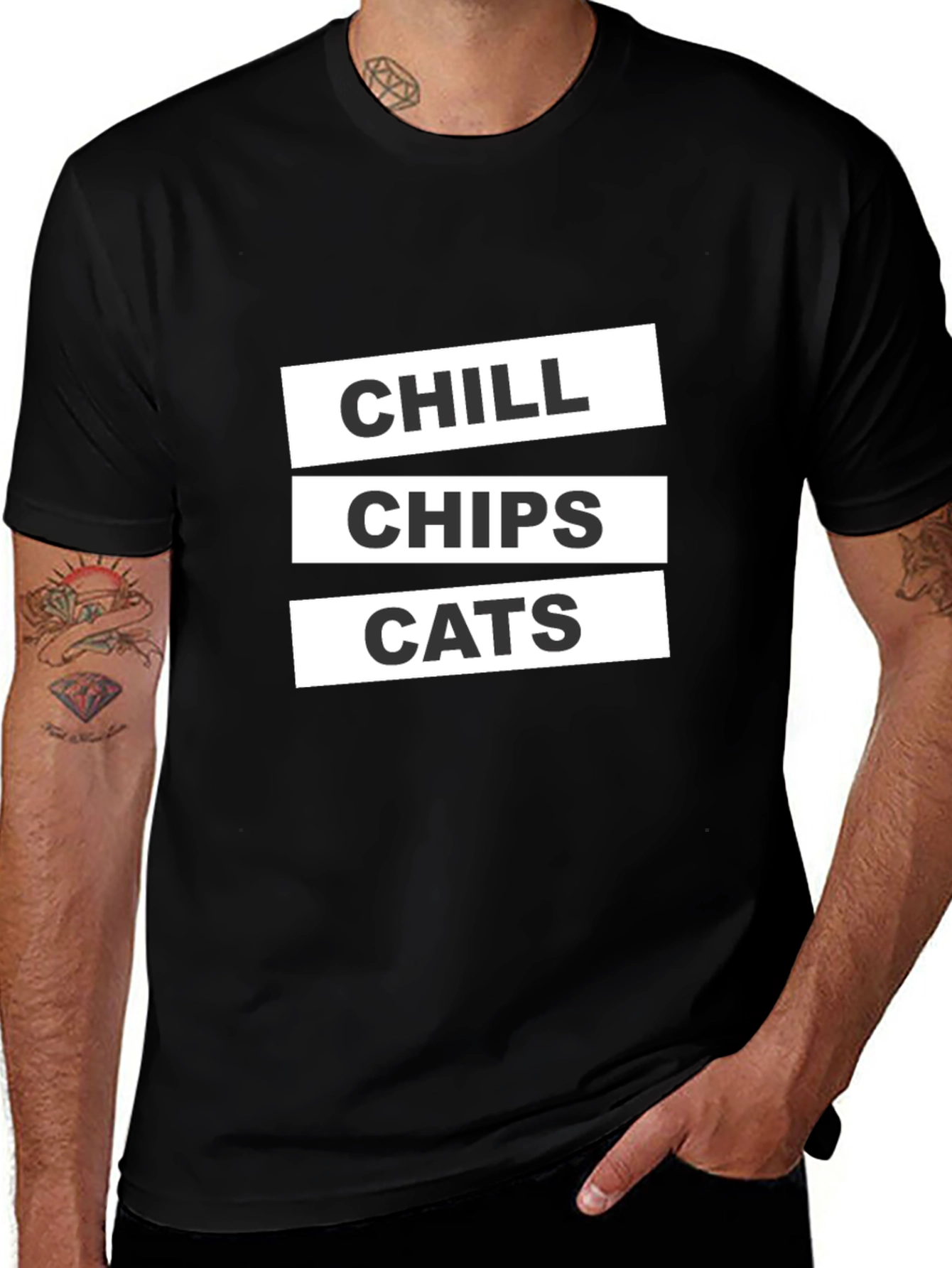 Chill Chips Cats Graphic Tee
