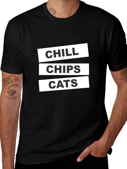Chill Chips Cats Graphic Tee