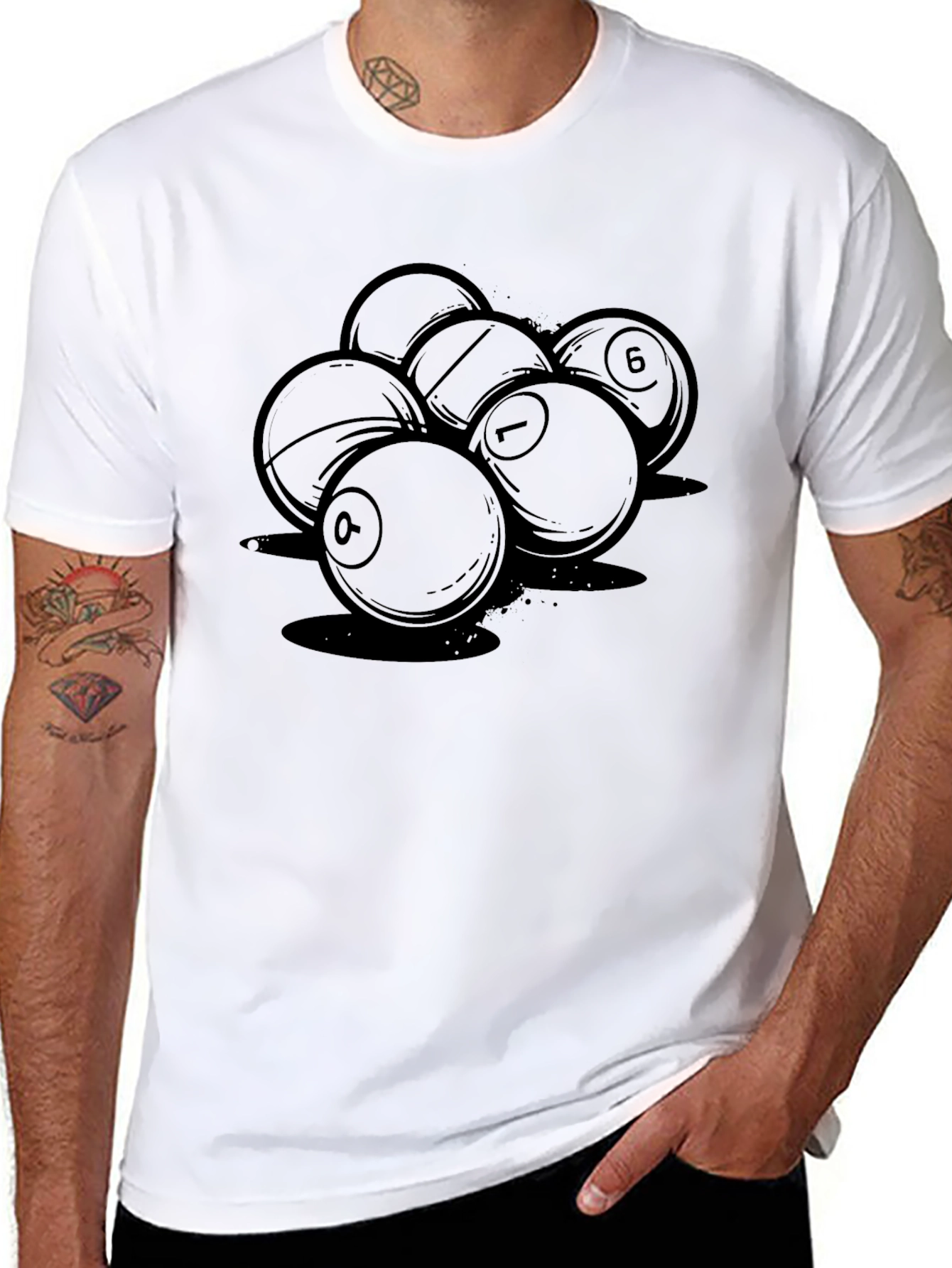 Billiards Graphic Tee - Cool Balls Design!