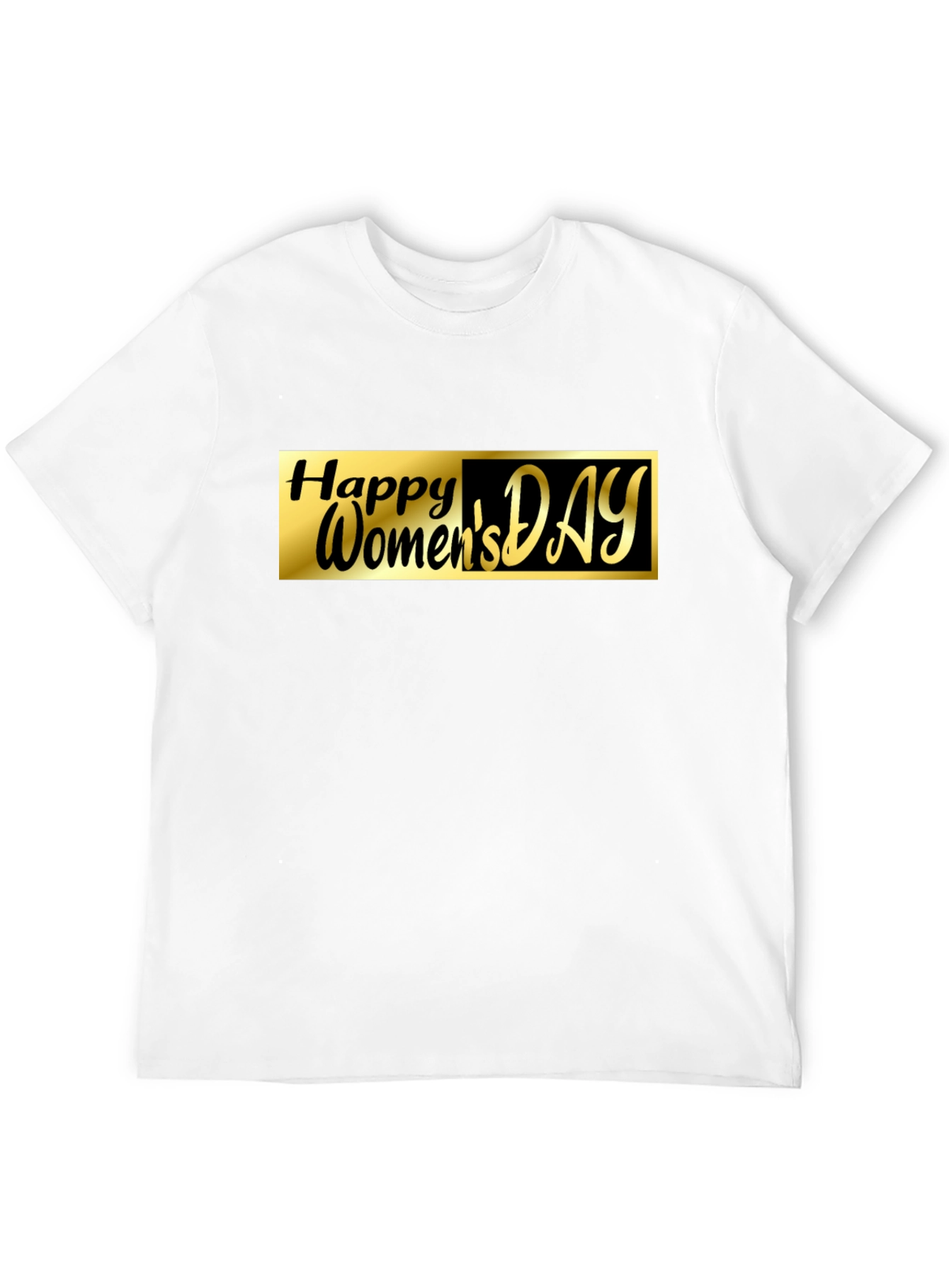 Happy Womens Day Graphic Tee - Black