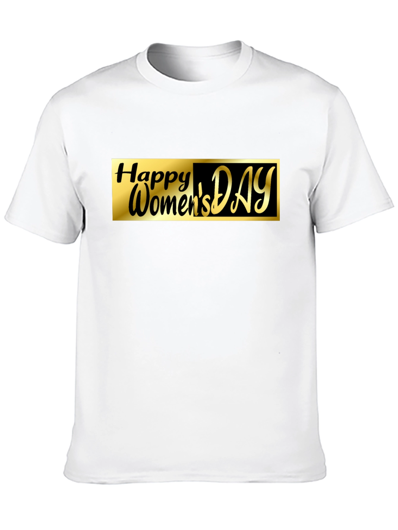 Happy Womens Day Graphic Tee - Black