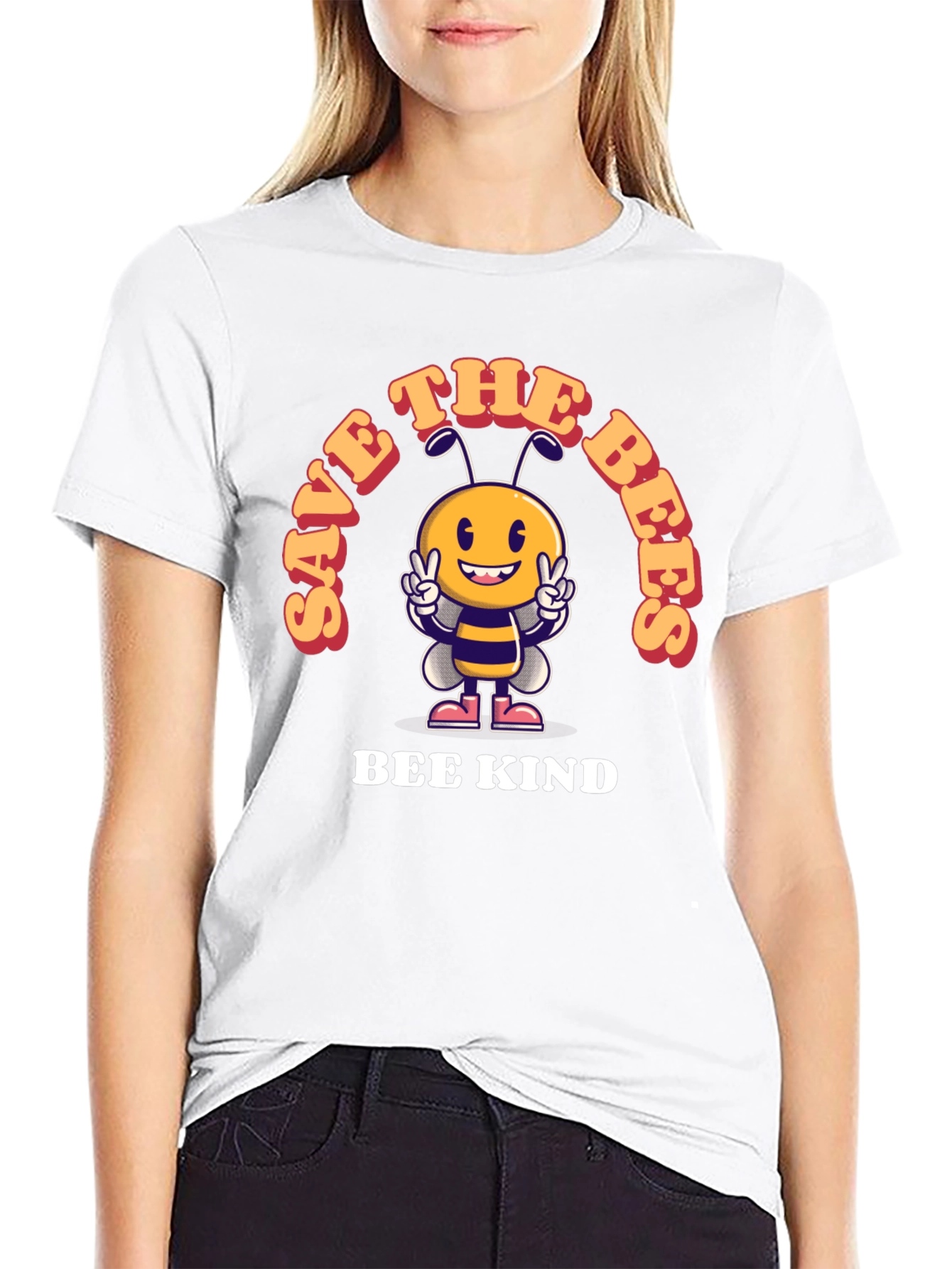 Save the Bees T-Shirt - Bee Kind Design