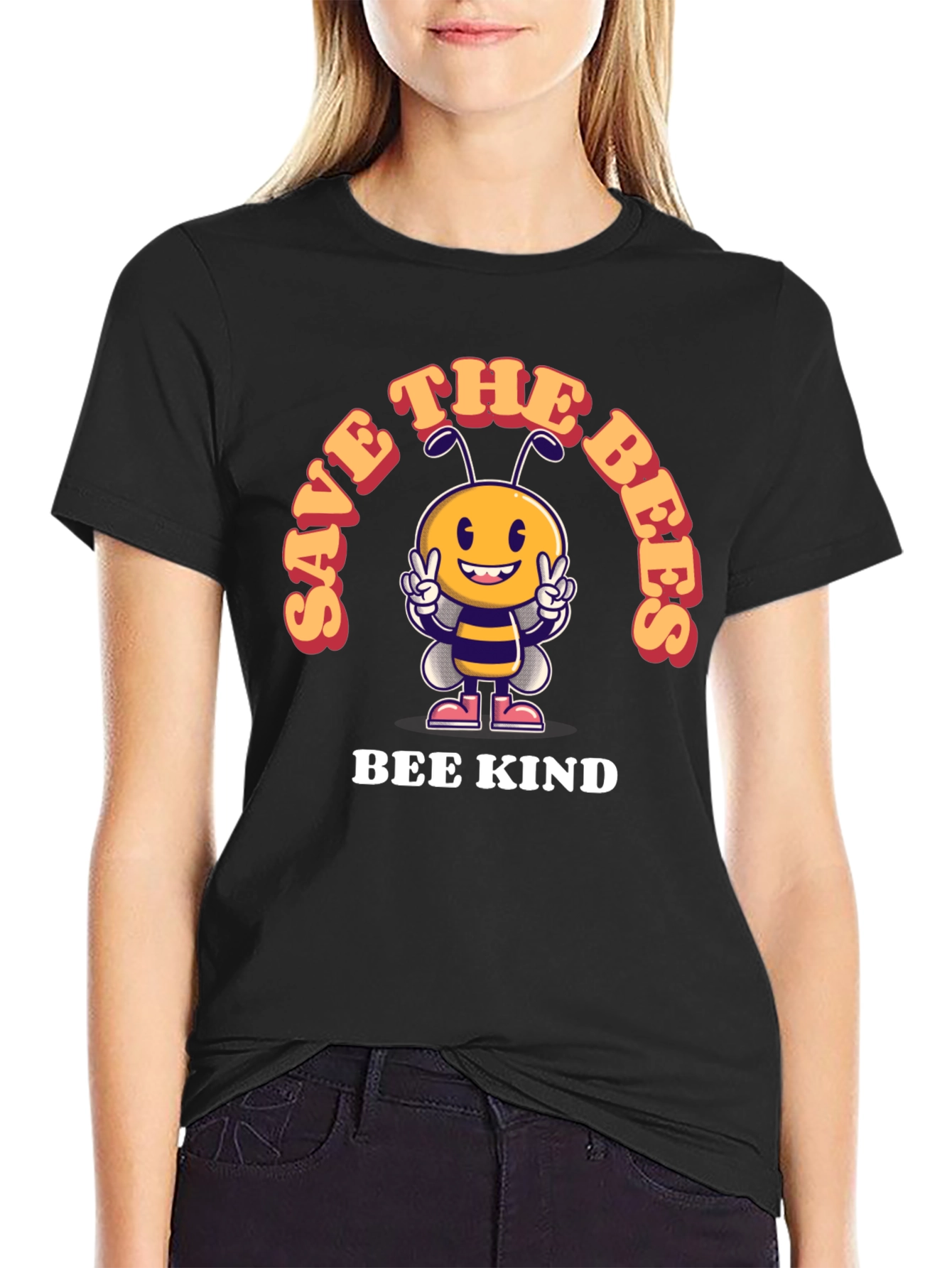 Save the Bees T-Shirt - Bee Kind Design