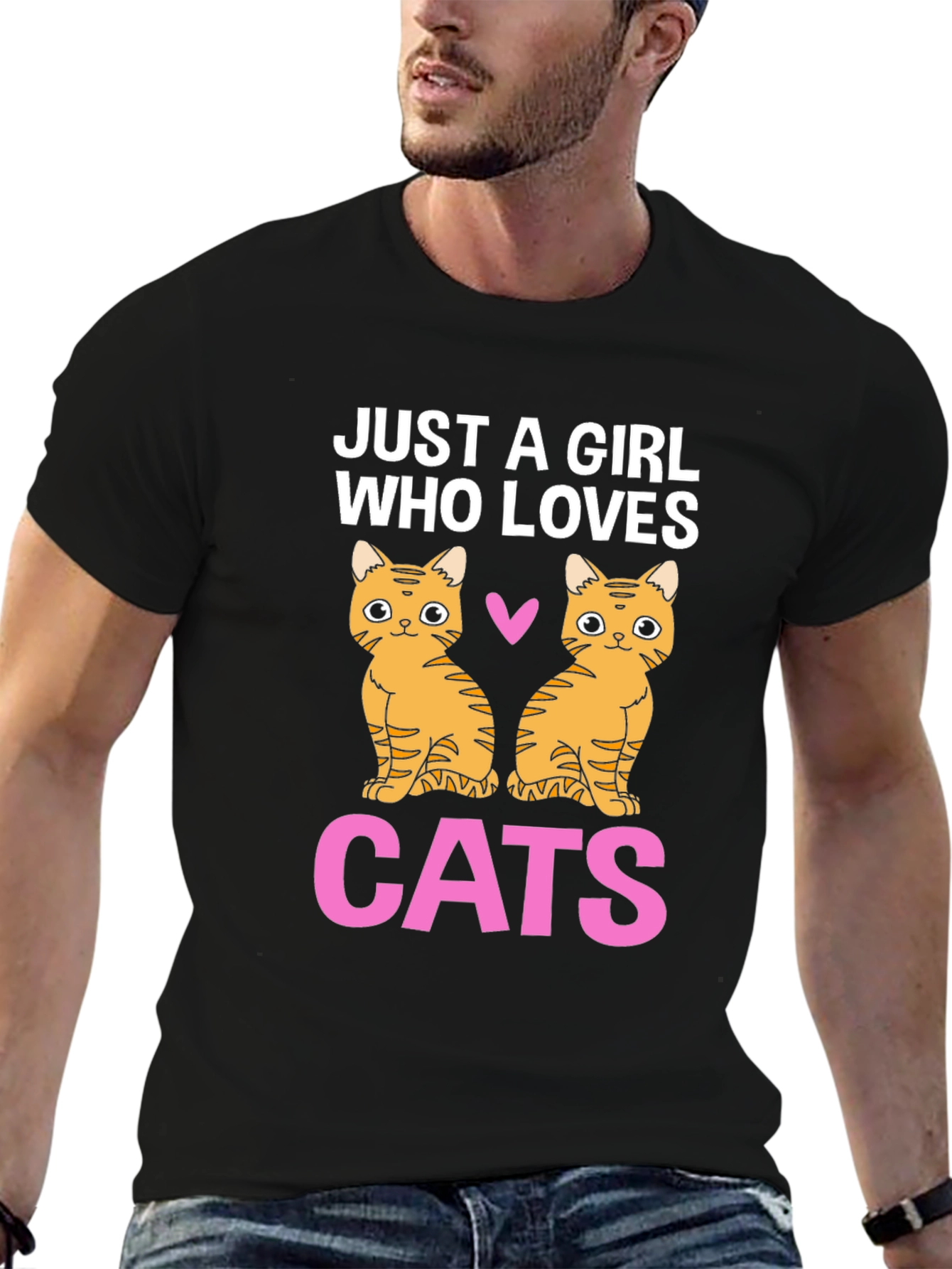 Just A Girl Who Loves Cats Graphic Tee