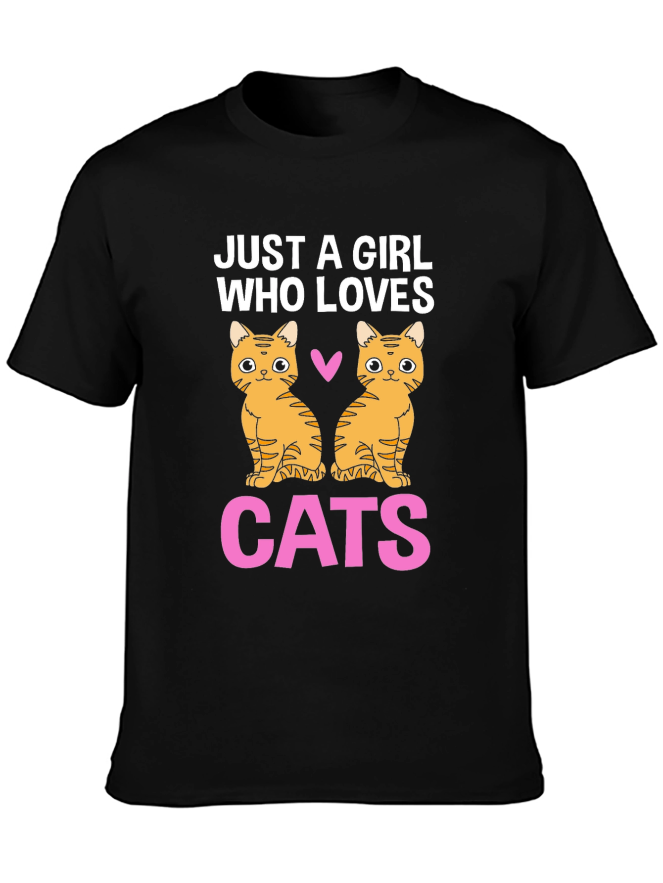 Just A Girl Who Loves Cats Graphic Tee