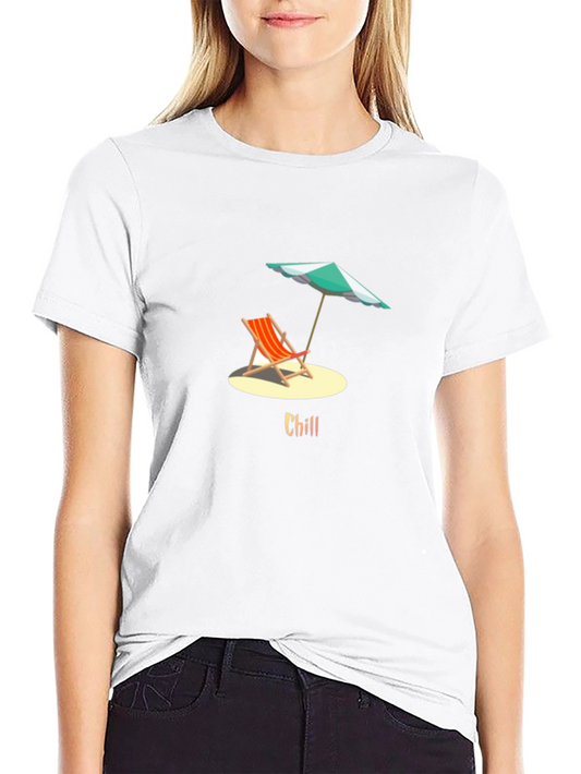 Chill Beach Vibes Graphic Tee - Relaxed Style