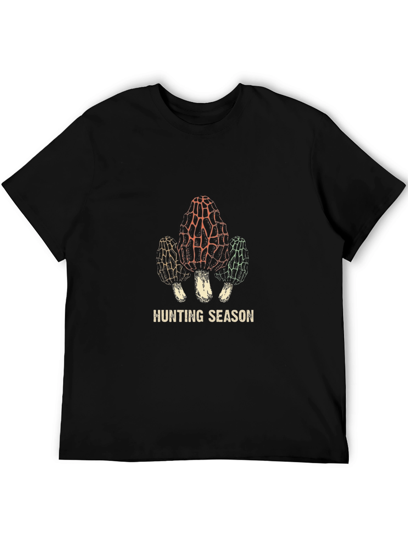 Hunting Season Morel Mushroom Graphic T-Shirt