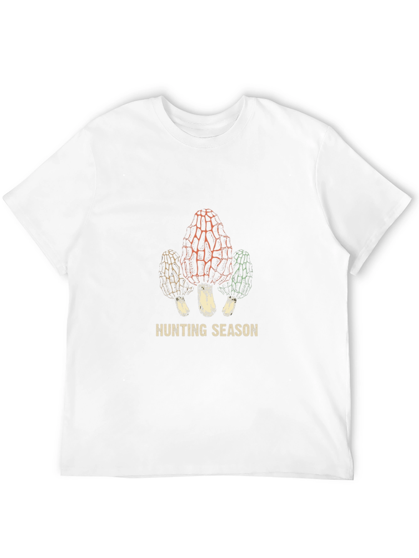 Hunting Season Morel Mushroom Graphic T-Shirt