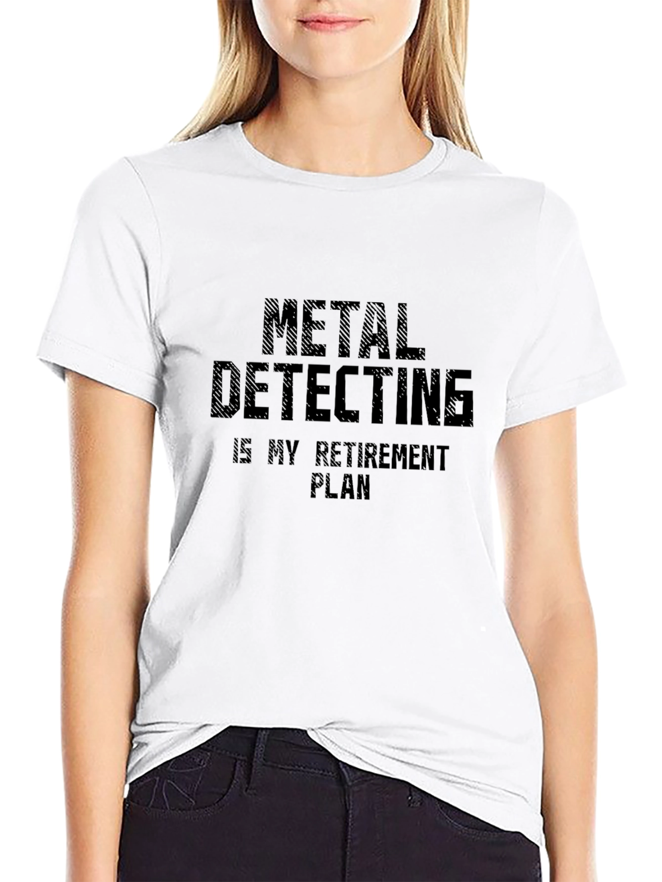 Metal Detecting Retirement Plan Black T-Shirt