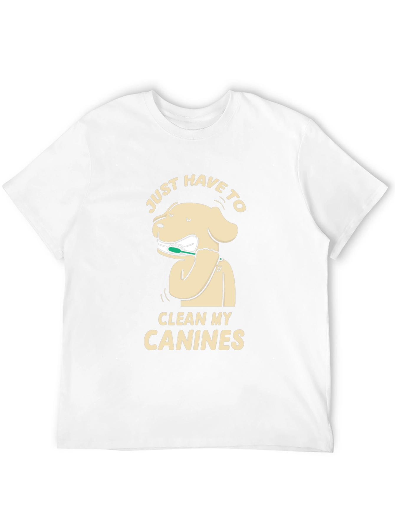 Dog Cleaning Canines T-Shirt - Black