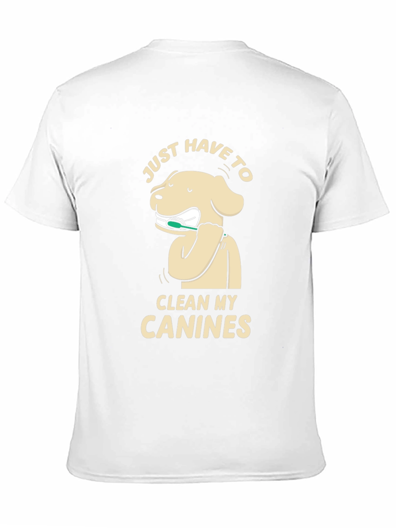 Dog Cleaning Canines T-Shirt - Black