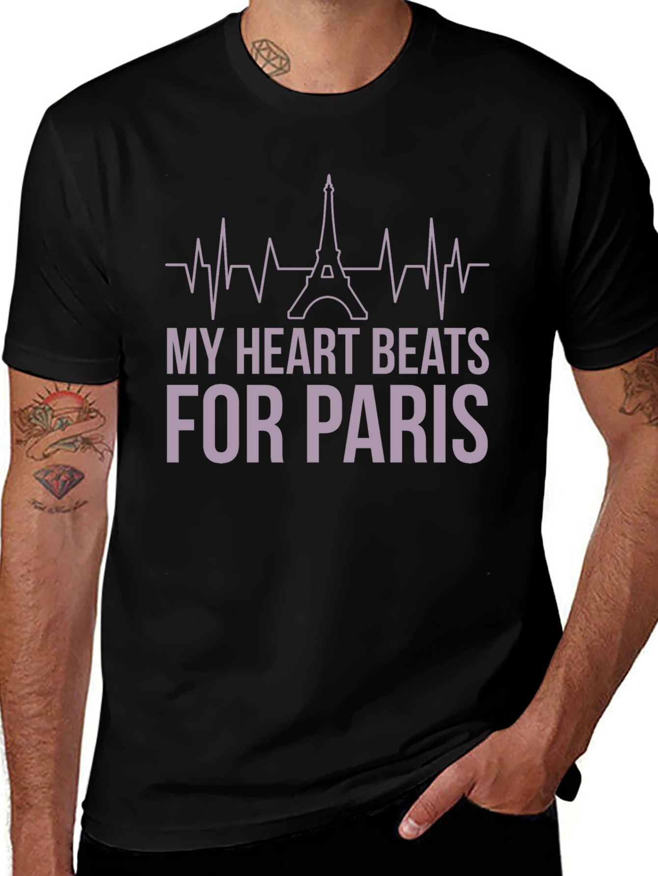 Paris Lover T-Shirt: My Heart Beats for Paris