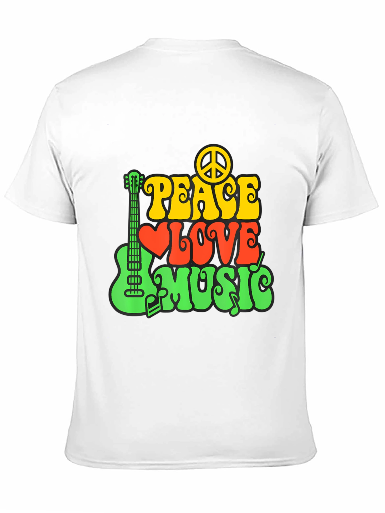Peace Love Music Graphic T-Shirt