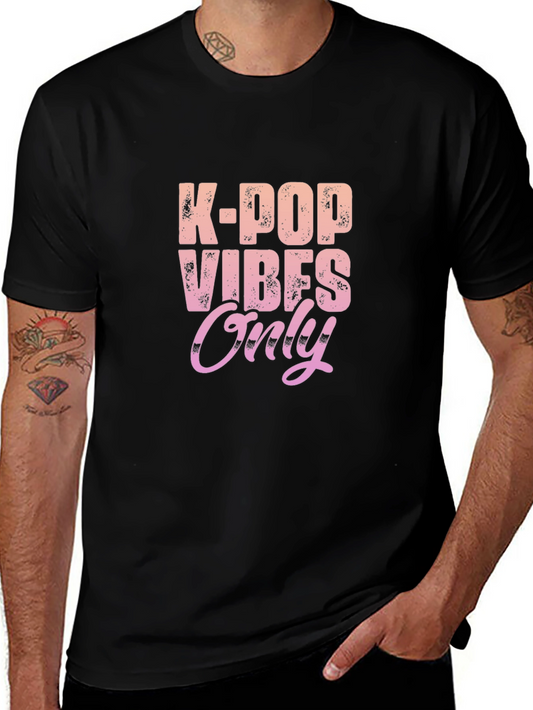 K-Pop Vibes Only Graphic T-Shirt