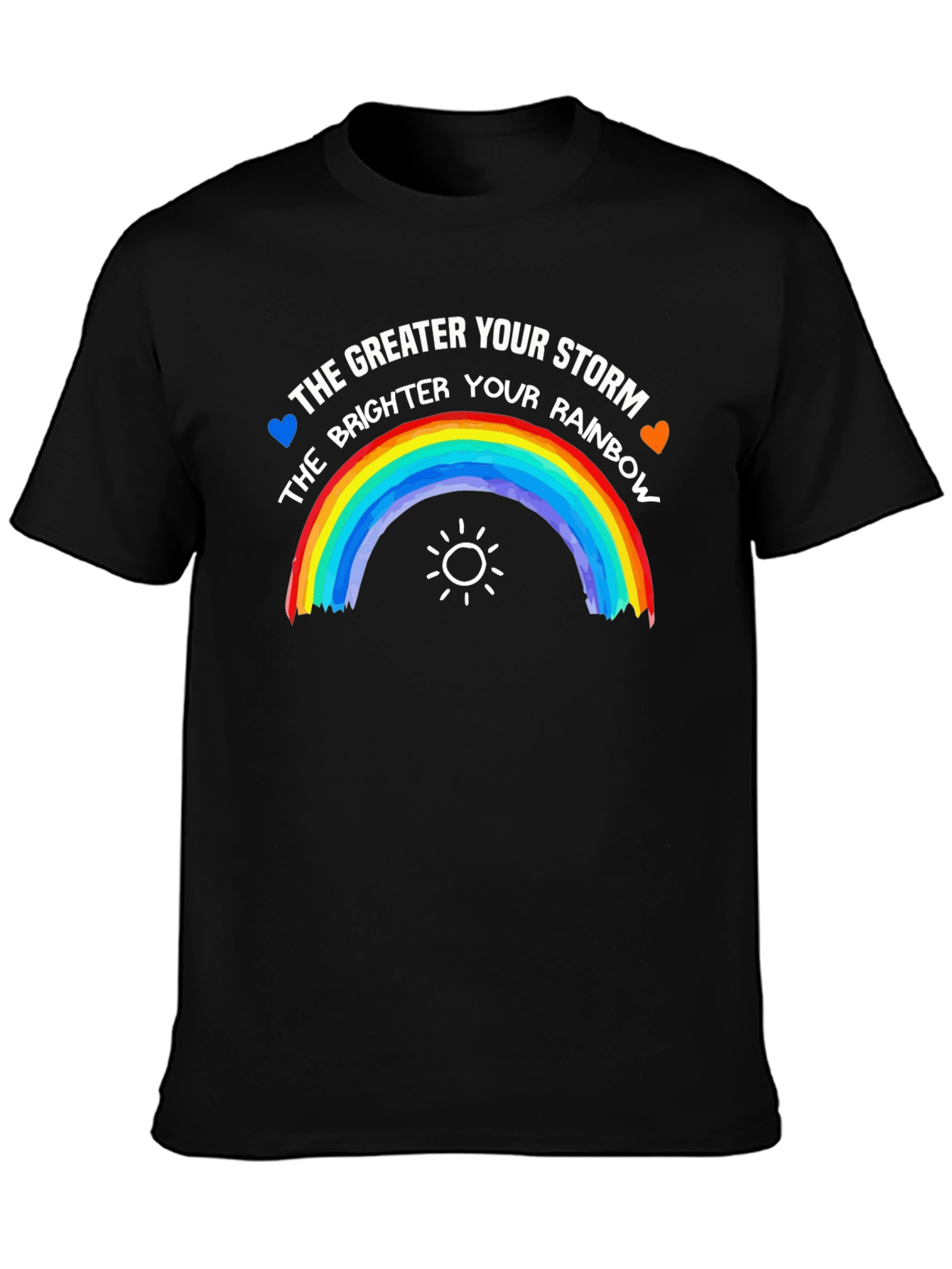Storm Rainbow Graphic Tee - Inspirational Positive Shirt