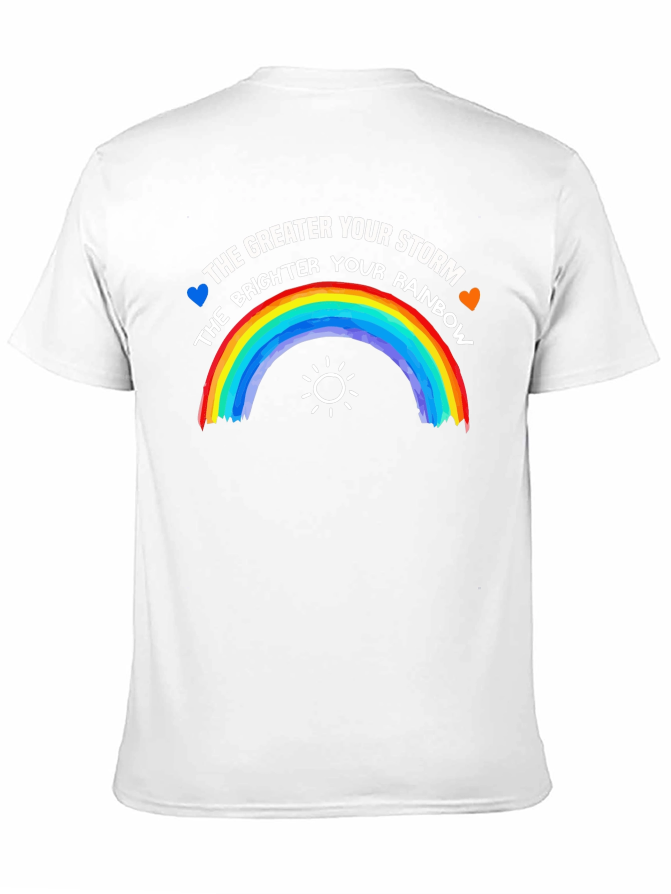 Storm Rainbow Graphic Tee - Inspirational Positive Shirt