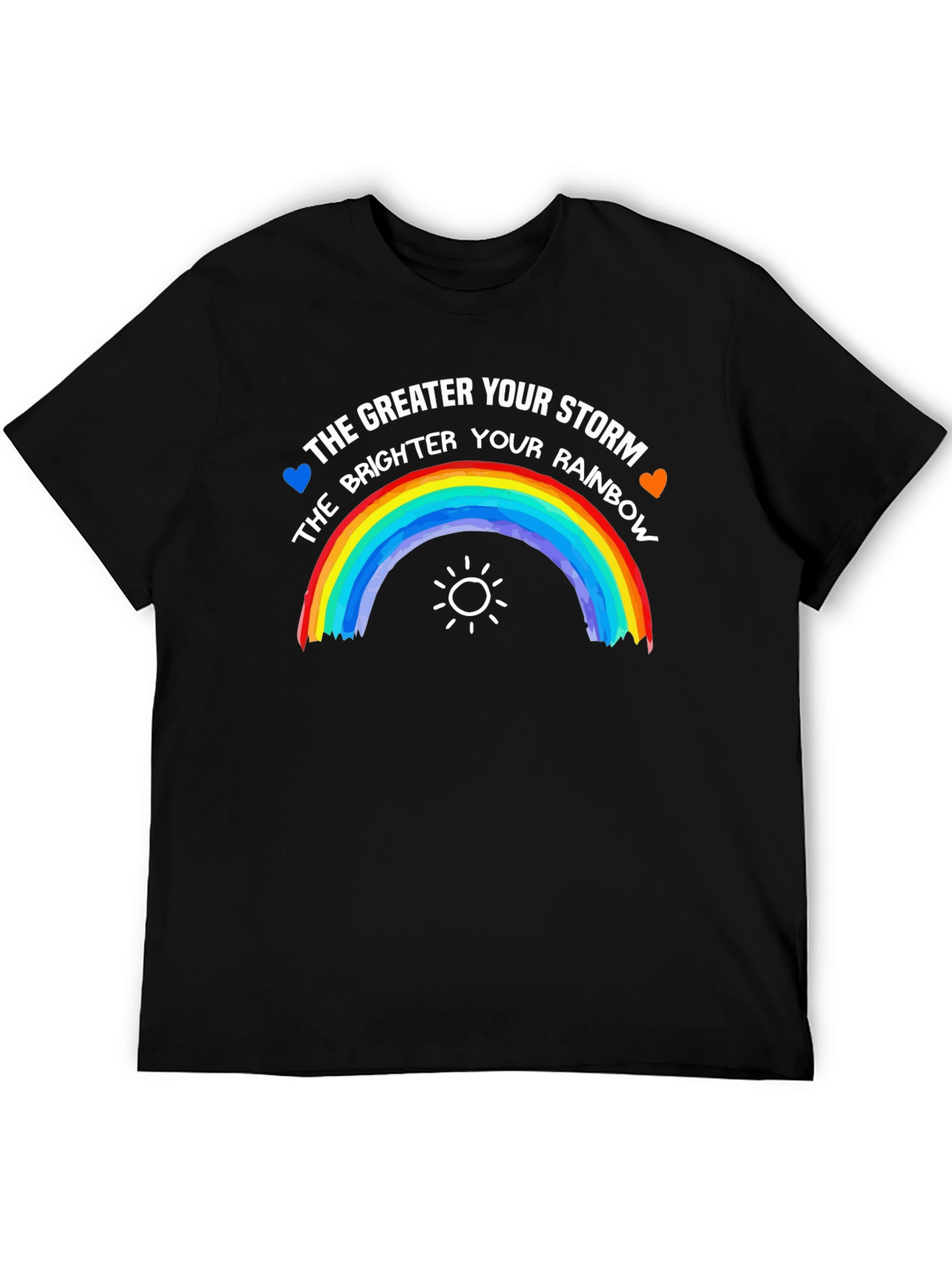Storm Rainbow Graphic Tee - Inspirational Positive Shirt