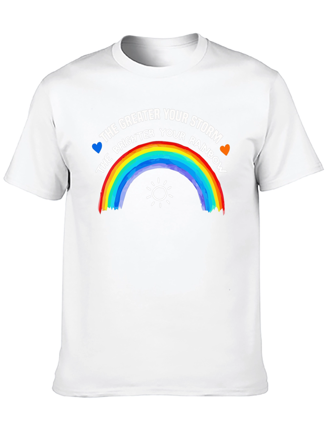 Storm Rainbow Graphic Tee - Inspirational Positive Shirt