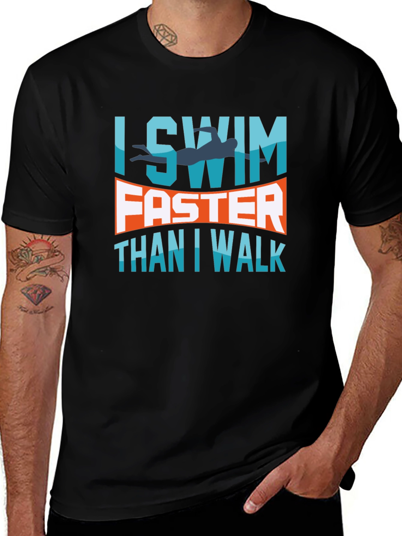 I Swim Faster Than I Walk T-Shirt