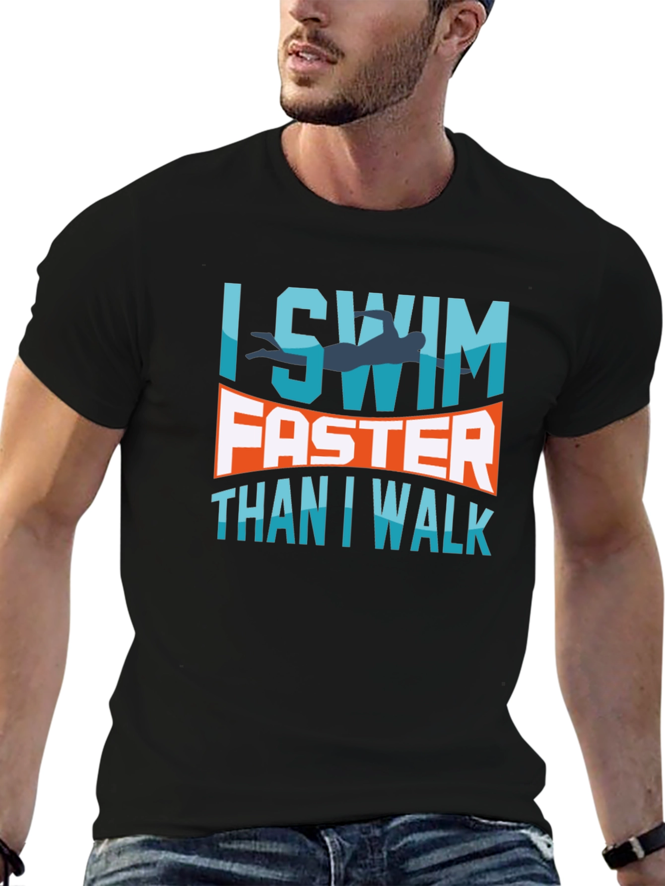 I Swim Faster Than I Walk T-Shirt