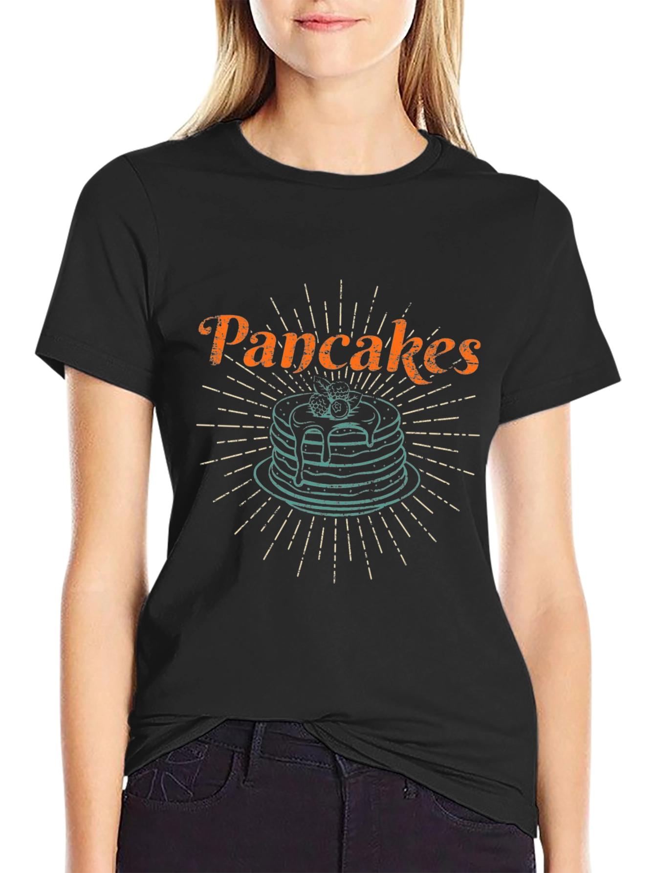 Pancakes Graphic Tee - Breakfast Lover Shirt