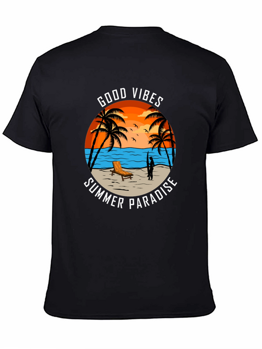 Good Vibes Summer Paradise Graphic Tee
