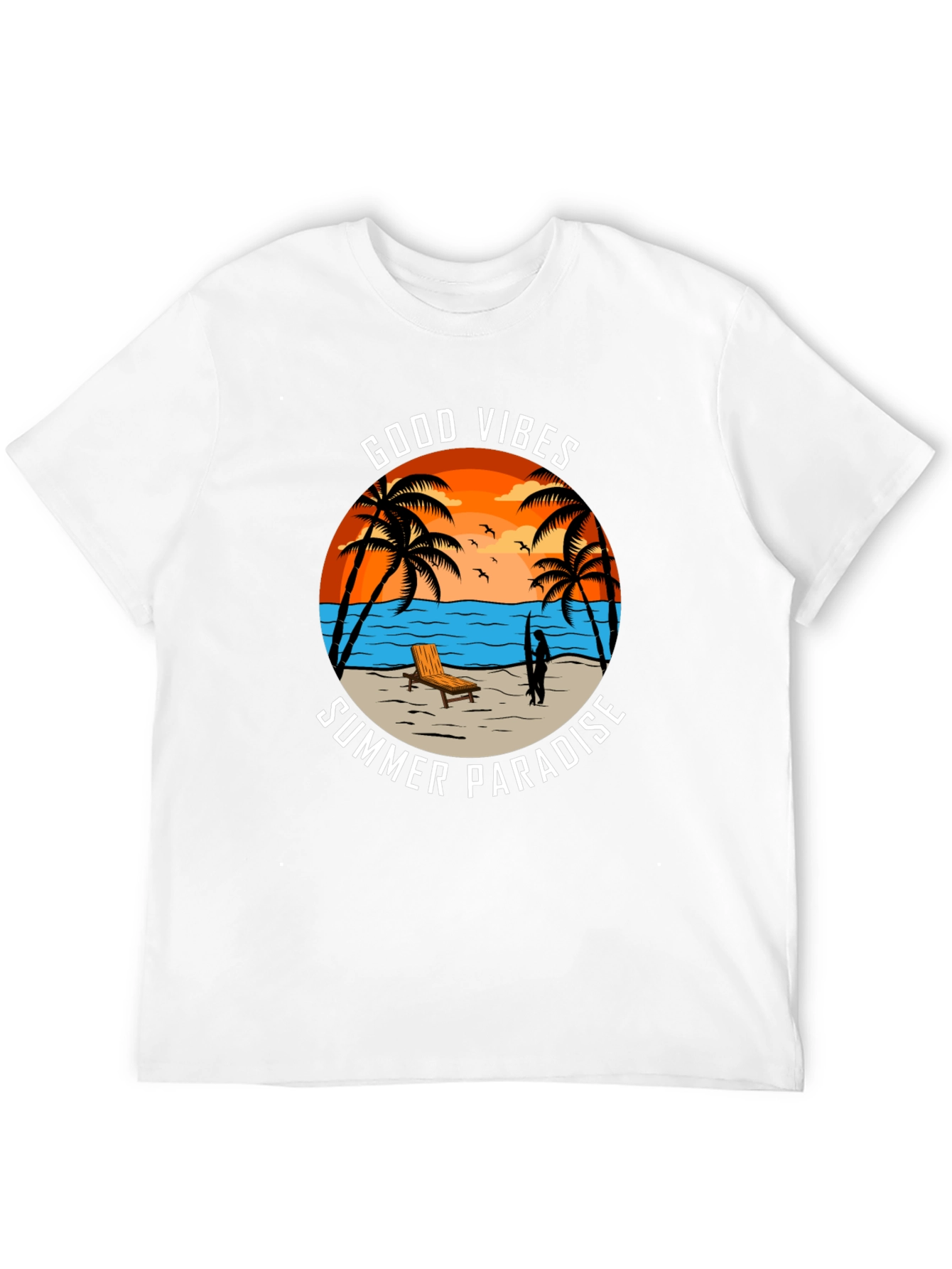 Good Vibes Summer Paradise Graphic Tee
