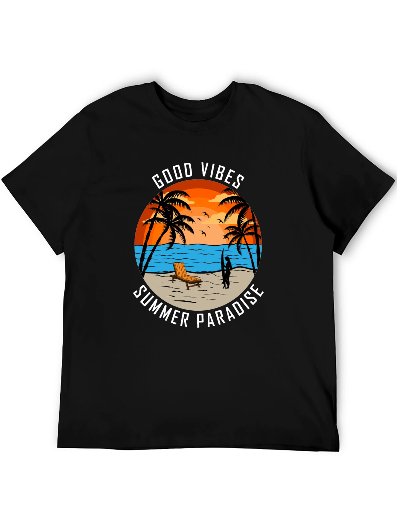Good Vibes Summer Paradise Graphic Tee