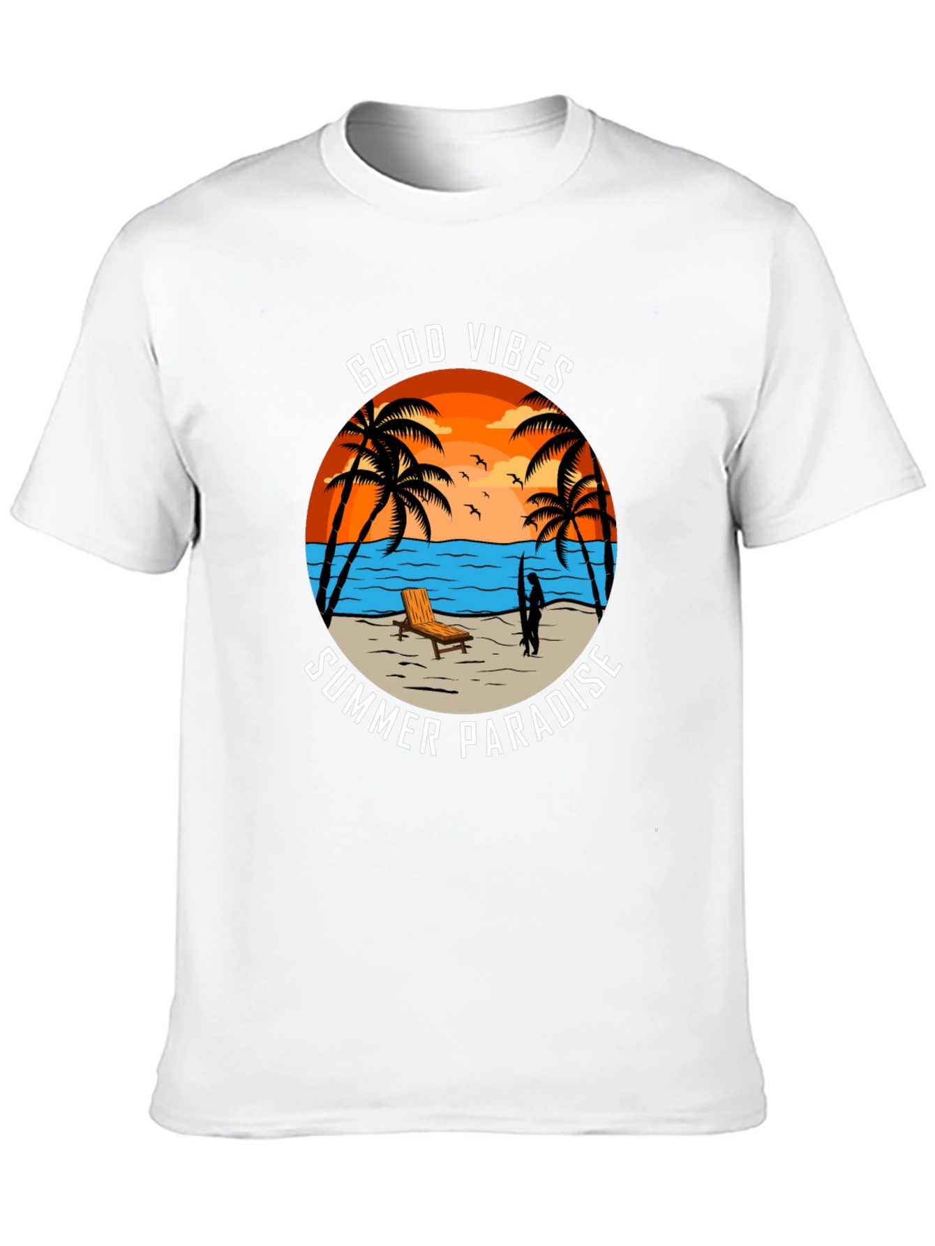 Good Vibes Summer Paradise Graphic Tee