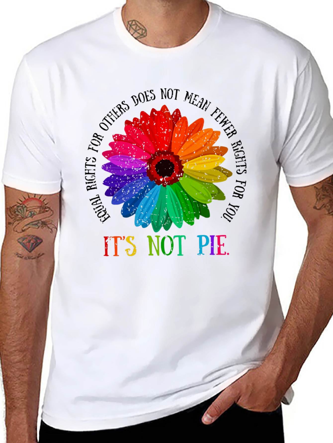 LGBTQ+ Rights Equality Sunflower Graphic Tee