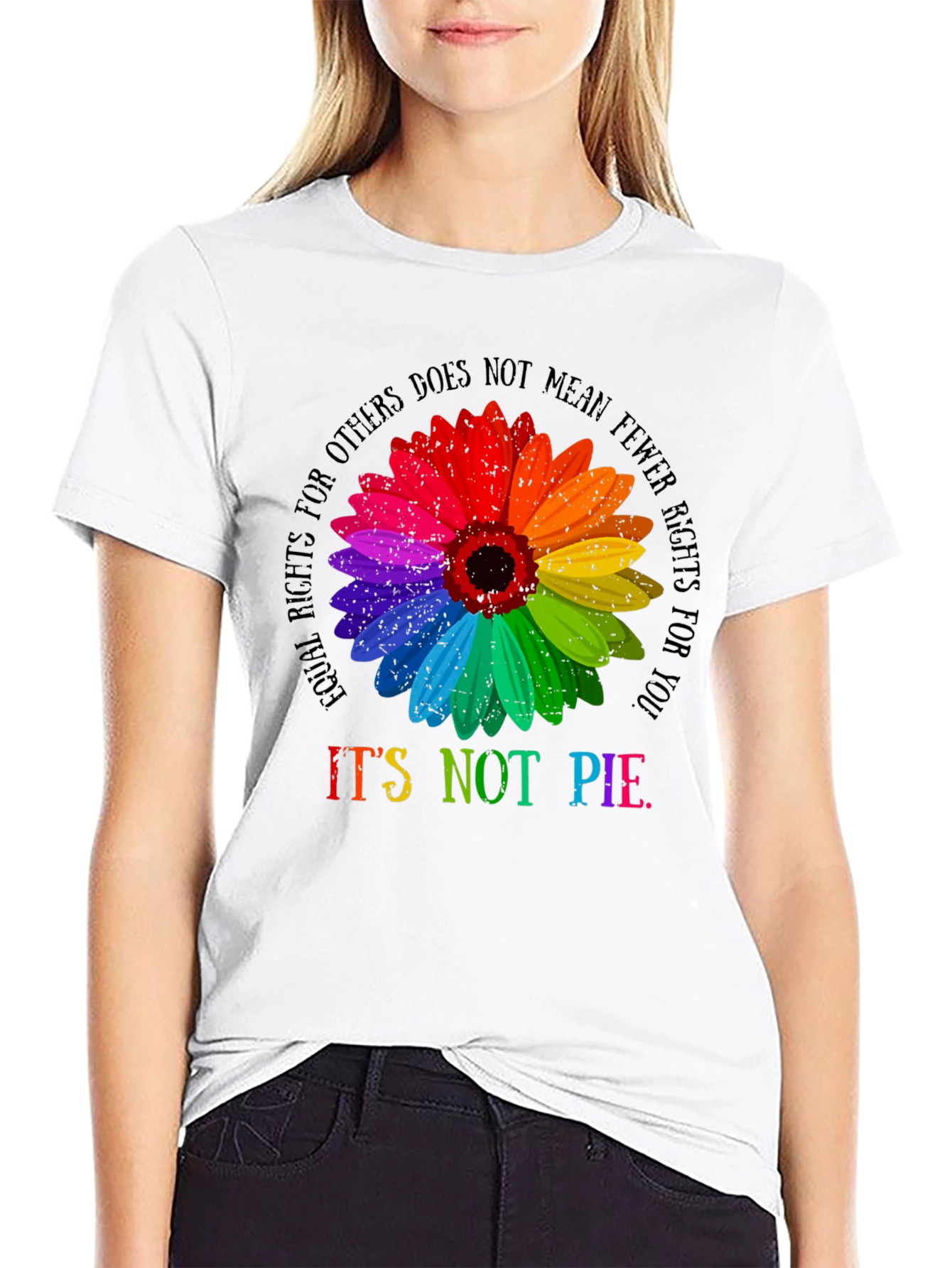 LGBTQ+ Rights Equality Sunflower Graphic Tee