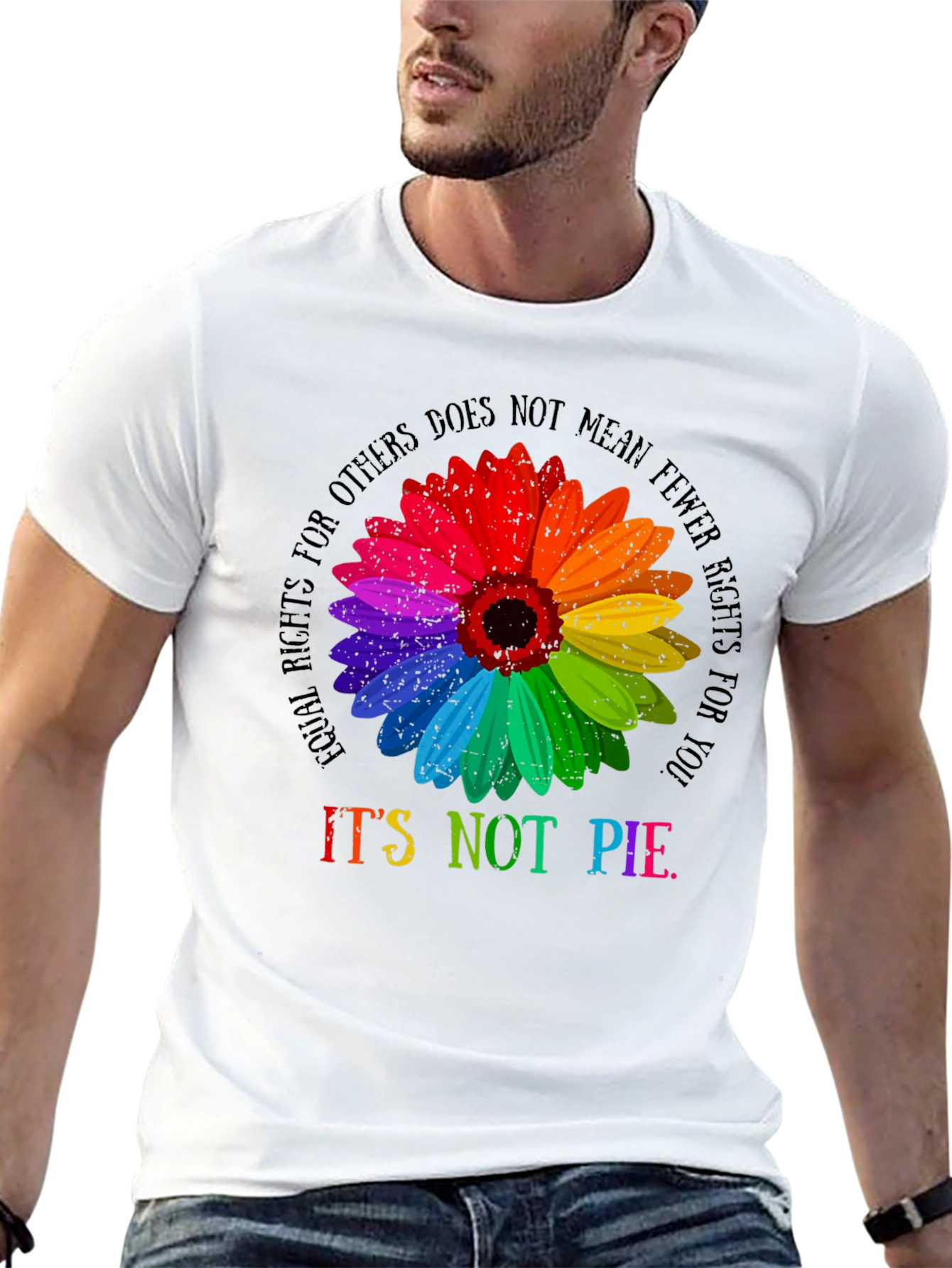 LGBTQ+ Rights Equality Sunflower Graphic Tee