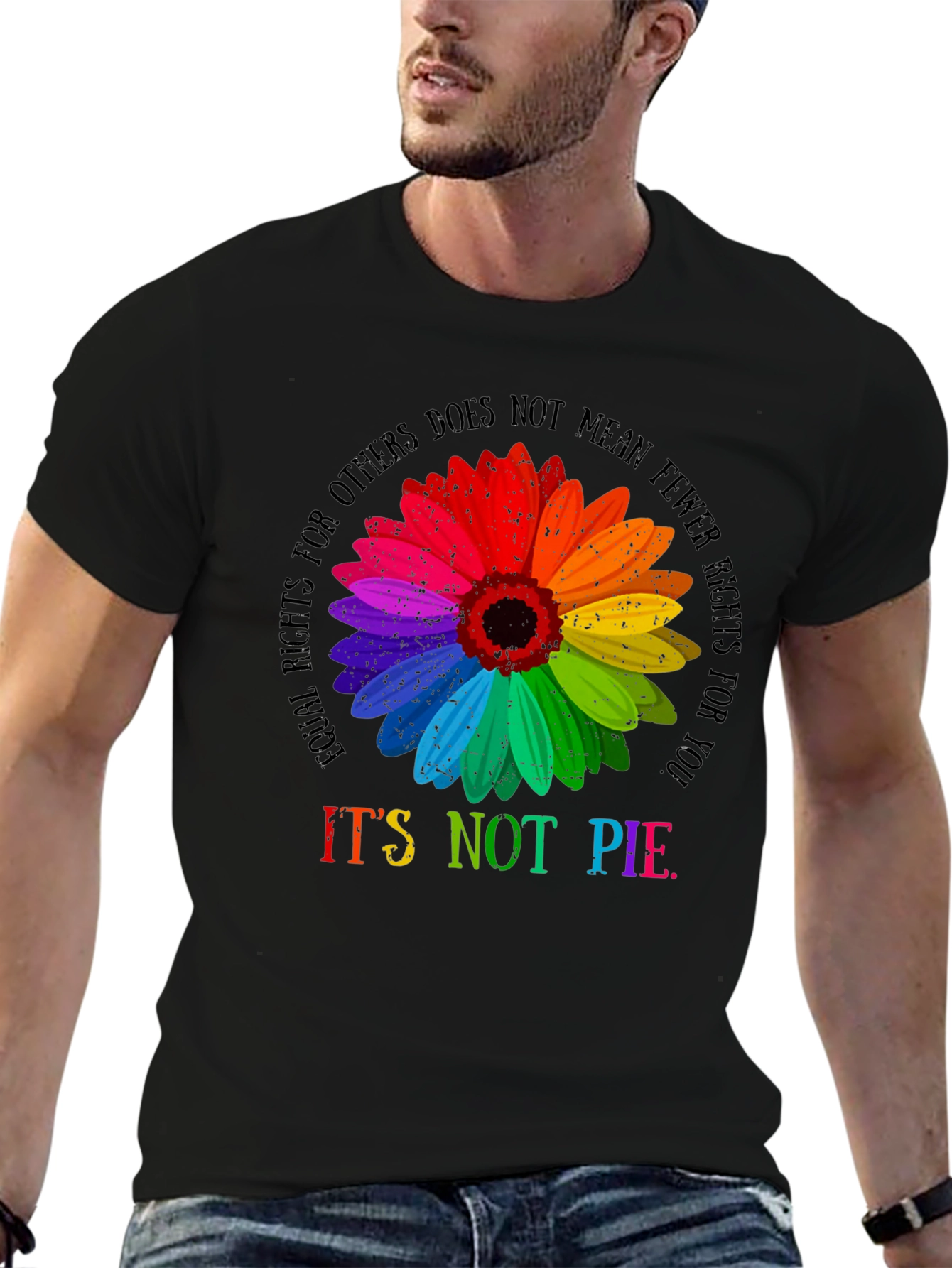 LGBTQ+ Rights Equality Sunflower Graphic Tee