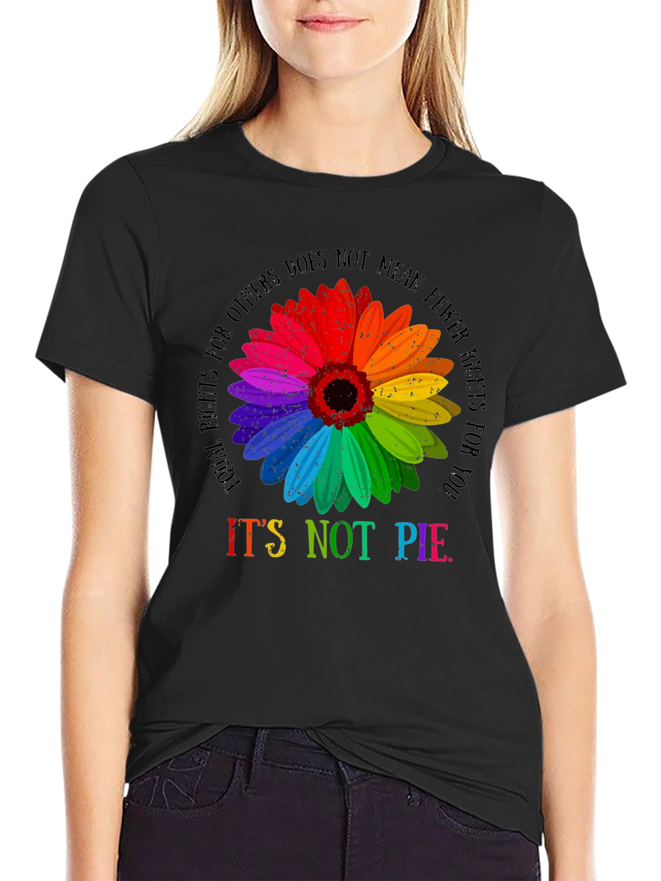 LGBTQ+ Rights Equality Sunflower Graphic Tee