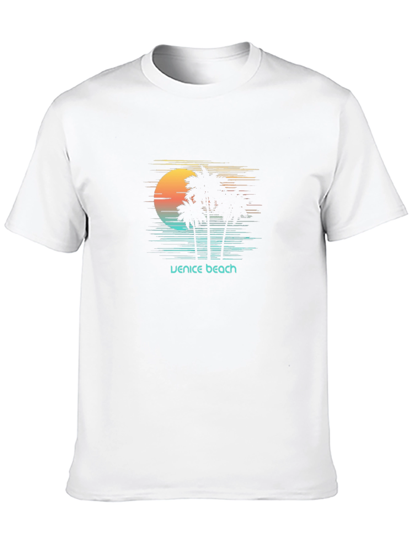 Venice Beach Sunset Graphic T-Shirt